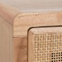 Hall Table with Drawers HONEY 80 x 40 x 82 cm Natural Wood Rattan