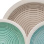 Tableware 18 Pieces Blue Green 1 cm Stoneware