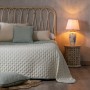 Bedspread (quilt) 270 x 280 cm Blue Cream