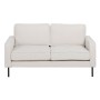 Sofa 163 x 87 x 90 cm Synthetic Fabric Beige Metal