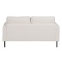 Sofa 163 x 87 x 90 cm Synthetic Fabric Beige Metal