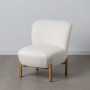 Fauteuil 62 x 75 x 74 cm Tissu Synthétique Métal Blanc