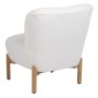 Fauteuil 62 x 75 x 74 cm Tissu Synthétique Métal Blanc