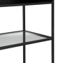 Shelves BRICK 55 x 30 x 132 cm Crystal Black Metal