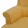 Fauteuil 77 x 64 x 88 cm Tissu Synthétique Bois Moutarde