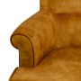 Armchair 77 x 64 x 88 cm Synthetic Fabric Wood Ocre