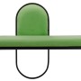 Banquette 110 x 40 x 68 cm Tissu Synthétique Métal Vert