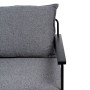 Armchair 69 x 79 x 82 cm Synthetic Fabric Grey Metal