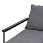 Fauteuil 69 x 79 x 82 cm Tissu Synthétique Gris Métal