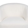 Fauteuil 75 x 70 x 74 cm Tissu Synthétique Métal Blanc