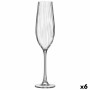 Coupe de champagne Bohemia Crystal Optic Transparent verre 260 ml (6 Unités)