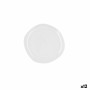 Flat plate Ariane Earth Ceramic White Ø 21 cm (12 Units)