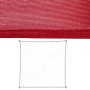 Voiles d'ombrage Auvent Cerise Polyéthylène 500 x 500 x 0,5 cm