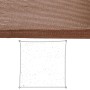 Voiles d'ombrage Auvent 5 x 5 m Chocolat Polyéthylène 500 x 500 x 0,5 cm