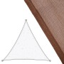 Voiles d'ombrage Auvent 3,5 x 3,5 m Chocolat Polyéthylène 350 x 350 x 0,5 cm