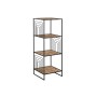 Shelves Home ESPRIT Black Metal Fibre 35 x 35 x 98 cm