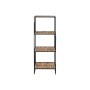 Shelves Home ESPRIT Black Metal Fibre 35 x 35 x 98 cm