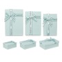 Set de boîtes décoratives Vert Carton Lien 3 Pièces