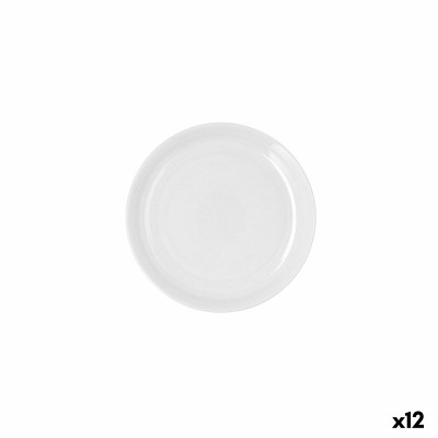 Assiette plate Ariane Artisan Céramique Blanc Ø 21 cm (12 Unités)