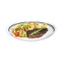 Flat plate Luminarc Friends Time Bistro Meat White/Black Glass Ø 30 cm (12 Units)