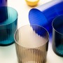 Glass Bohemia Crystal Optic Blue Glass 500 ml (6 Units)