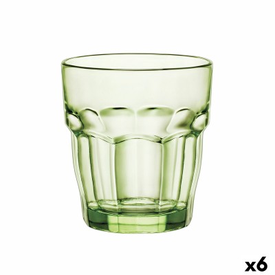 Glass Bormioli Rocco Rock Bar Green Glass 270 ml (6 Units)