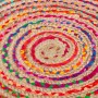 Carpet 120 x 120 x 1 cm Multicolour Jute