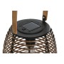 Solar lamp DKD Home Decor Brown Black Bamboo Rattan 20 x 20 x 45 cm