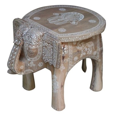 Side table DKD Home Decor Natural Mango wood 48 x 35,5 x 36,8 cm