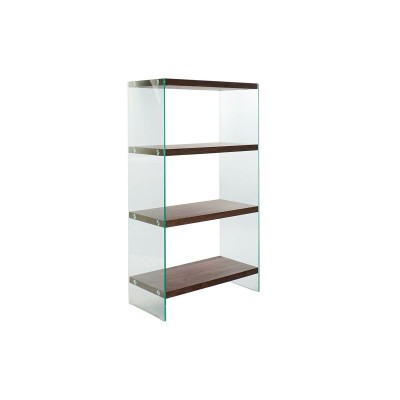 Shelves DKD Home Decor Dark brown Crystal Walnut MDF Wood 80 x 40 x 150 cm (1)