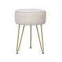 Repose-pied DKD Home Decor 34,5 x 34,5 x 48 cm Métal Blanc Moderne