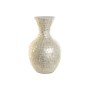 Vase DKD Home Decor Blanc Bambou Nacre noire Naturel Feuille d'une plante méditerranéen 31 x 31 x 51,5 cm