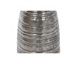 Vase DKD Home Decor 24 x 24 x 67 cm Aged finish Silver Golden Aluminium Modern (2 Units)