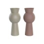 Vase DKD Home Decor Beige Rose Fer 17 x 17 x 40,5 cm (2 Unités)