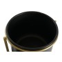 Cache-pot DKD Home Decor 30 x 21 x 80 cm Noir Doré Métal