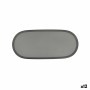 Snack tray Bidasoa Gio Grey Plastic 28 x 12 cm (12 Units)