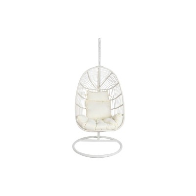 Fauteuil de jardin suspendu DKD Home Decor Blanc Métal Aluminium rotin synthétique 94 x 100 x 196 cm