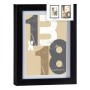 Photo frame 18 x 23 x 2,5 cm Black Glass MDF Wood (6 Units)