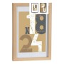 Photo frame 24 x 2,5 x 32,5 cm Natural Glass MDF Wood (6 Units)