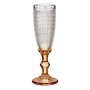 Champagne glass Points Amber Glass 180 ml (6 Units)