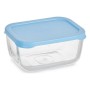 Boîte à lunch Snow 420 ml Bleu Transparent verre Polyéthylène (12 Unités)