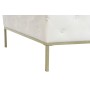 Banquette DKD Home Decor Blanc Doré Métal 100 x 100 x 45 cm