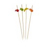 Ensemble de brochettes pour barbecue Brochette Décoré Bambou 2,5 x 0,4 x 12,5 cm (24 Unités)