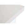 Desk DKD Home Decor White Transparent Crystal MDF Wood 120 x 50 x 76 cm