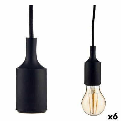 Suspension 60 W 220-250 V Noir Plastique (6 Unités)