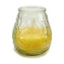 Bougie Parfumée Jaune Transparent Citronnelle 9 x 9,5 x 9 cm (6 Unités)