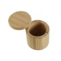 Salière avec couvercle DKD Home Decor Naturel Bambou 8,5 x 8,5 x 8,5 cm