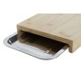 Cutting board DKD Home Decor Natural Bamboo Stainless steel 28 x 21,5 x 4,2 cm