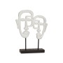 Figurine Décorative Visage Blanc 27 x 32,5 x 10,5 cm (4 Unités)