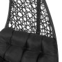 Hanging garden armchair Dido Black Rattan 82 x 84 x 132 cm